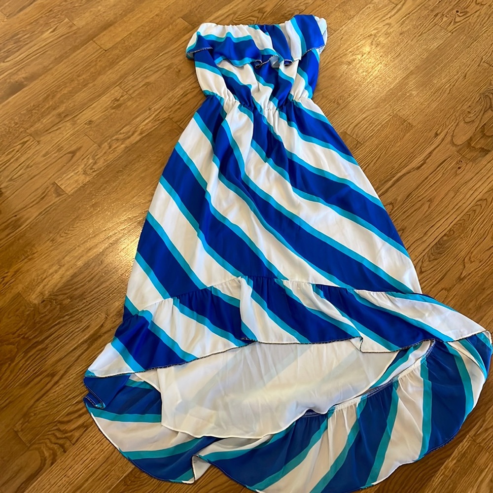 Womens size Small Lilly Pulitzer strapless, high low dress